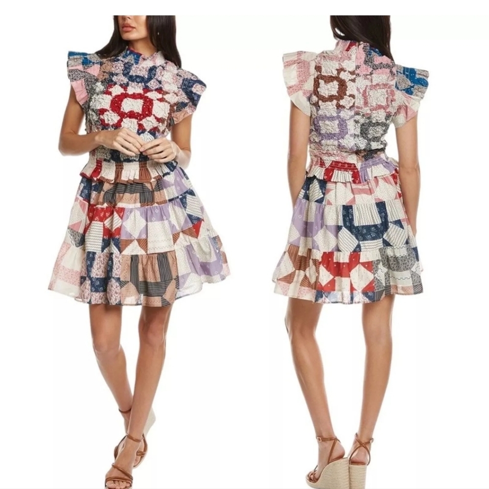 Sea New York Patchwork Quilt Dress